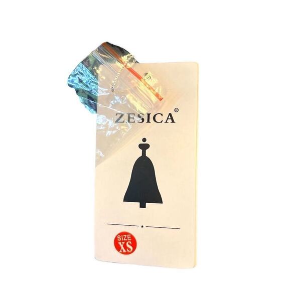 Zesica Women's XS Boho Floral V-Neck Wrap Dress Short Blue Summer Casual Flowy - Picture 11 of 13